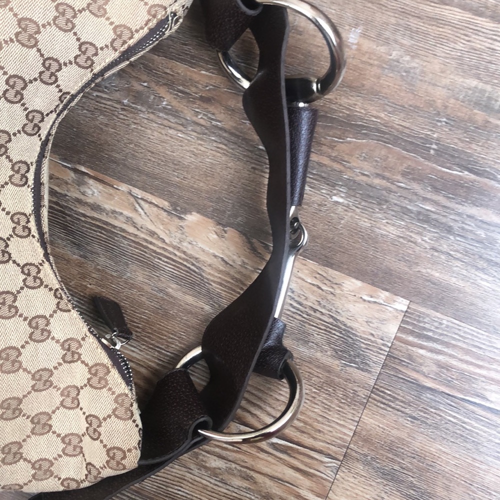 Gucci Beige and Dark Brown Tote Bag - Picture 4 of 7